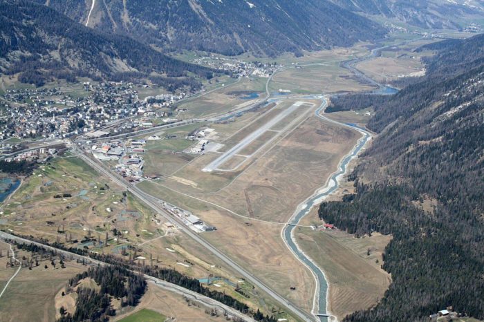 Samedan Airport from above