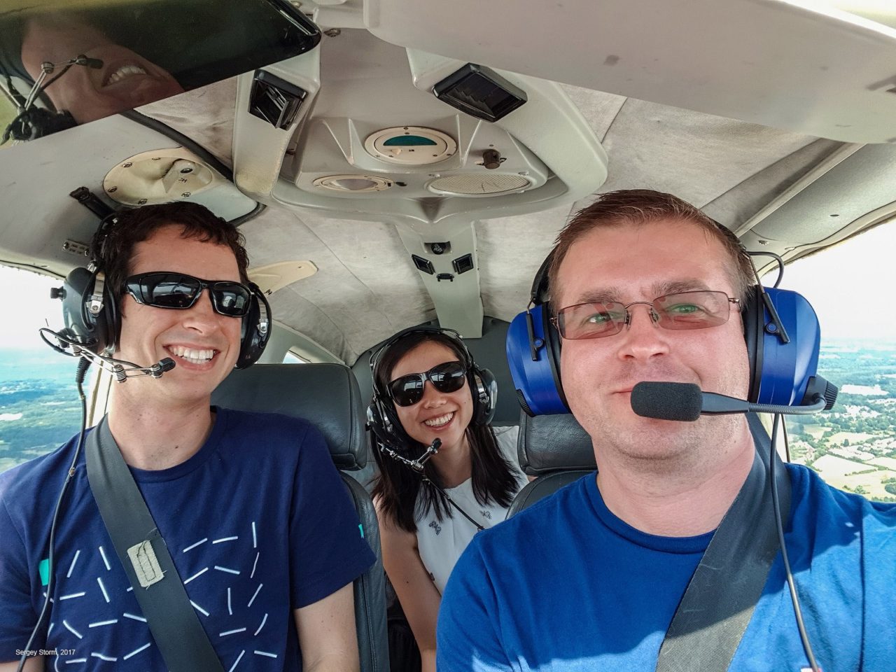 Selfie of a great flying experience
