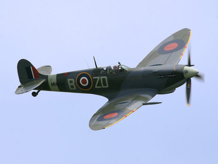 Supermarine Spitfire flying