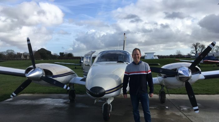 Pilot Paul with his plane