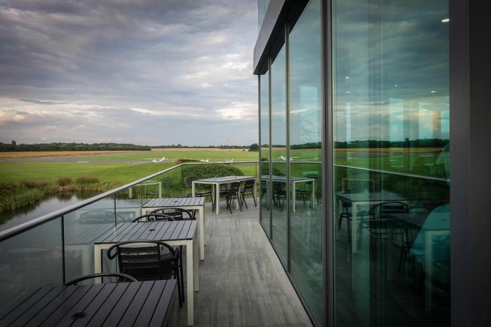 Enjoy a wide range of food at airfield restaurant Flight Deck Cafe at Turweston