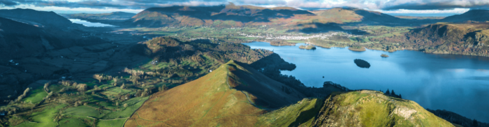 Lake district from above